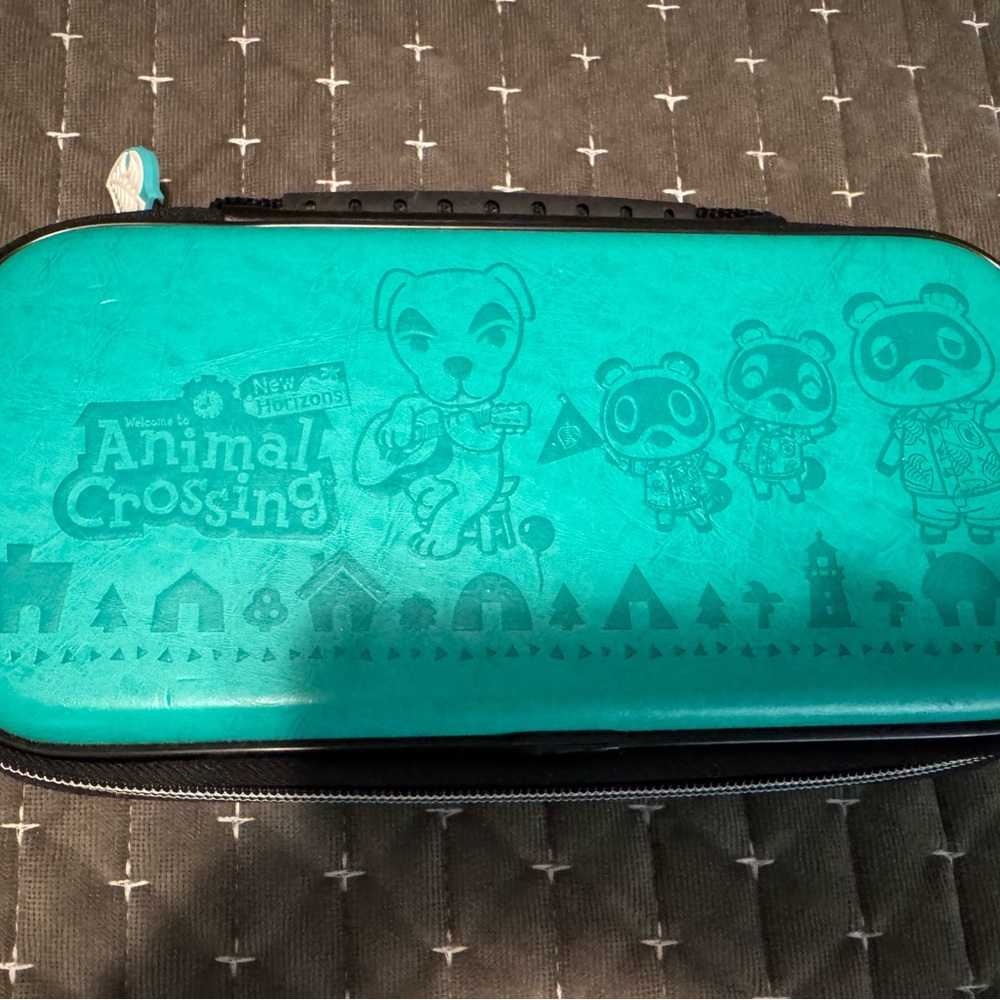 Animal Crossing Teal Carrying Case